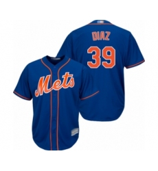 Youth New York Mets #39 Edwin Diaz Authentic Royal Blue Alternate Home Cool Base Baseball Jersey