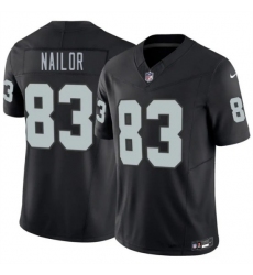 Men's Las Vegas Raiders #83 Jalen Nailor Black 2026 F.U.S.E. Vapor Untouchable Limited Stitched Football Jersey