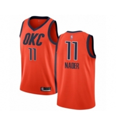 Women's Oklahoma City Thunder #11 Abdel Nader Orange Swingman Jersey - Earned Edition