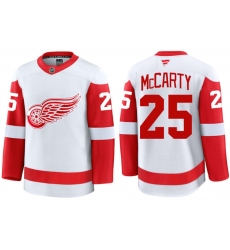 Men's Detroit Red Wings #25 Darren McCarty White 2024 Road Stitched Hockey Jersey
