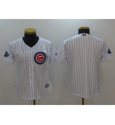 Women's Nike Chicago Cubs Blank White Home Stitched Baseball Jersey
