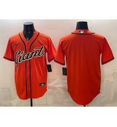Men's San Francisco Giants Blank Orange Cool Base Stitched Baseball Jersey
