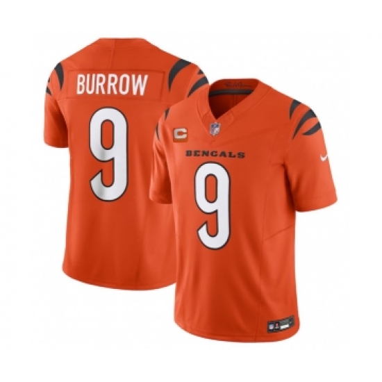 Men's Nike Cincinnati Bengals #9 Joe Burrow Orange 2023 F.U.S.E. 4-Star C Vapor Untouchable Limited Football Stitched Jersey Men's Nike Cincinnati Bengals #9 Joe Burrow Orange 2023 F.U.S.E. 4-Star C Vapor Untouchable Limited Football Stitched Jersey