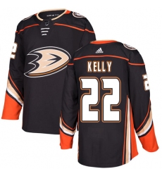 Men's Adidas Anaheim Ducks #22 Chris Kelly Authentic Black Home NHL Jersey