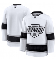 Men's Los Angeles Kings Blank White 2024-25 Away Stitched Hockey Jersey