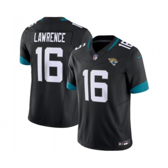 Men's Nike Jacksonville Jaguars #16 Trevor Lawrence Black 2023 F.U.S.E Vapor Untouchable Limited Stitched Jersey Men's Nike Jacksonville Jaguars #16 Trevor Lawrence Black 2023 F.U.S.E Vapor Untouchable Limited Stitched Jersey
