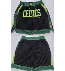 Men's Boston Celtics Black Shorts (Run Small)