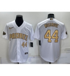 Men's San Diego Padres #44 Joe Musgrove Number White 2022 All Star Stitched Cool Base Nike Jersey