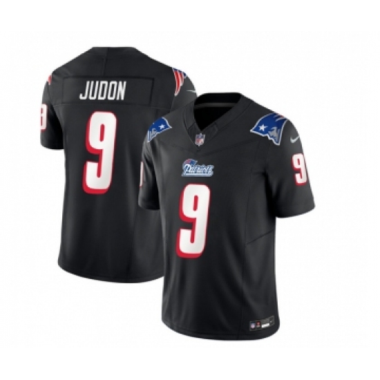 Men's Nike New England Patriots #9 Matthew Judon Black 2023 F.U.S.E. Vapor Limited Football Stitched Jersey Men's Nike New England Patriots #9 Matthew Judon Black 2023 F.U.S.E. Vapor Limited Football Stitched Jersey