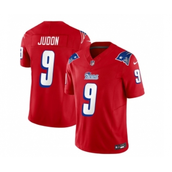 Men's Nike New England Patriots #9 Matthew Judon Red 2023 F.U.S.E. Vapor Limited Football Stitched Jersey Men's Nike New England Patriots #9 Matthew Judon Red 2023 F.U.S.E. Vapor Limited Football Stitched Jersey
