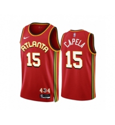 Men's Atlanta Hawks #15 Clint Capela 2022-23 Red Icon Edition Stitched Jersey