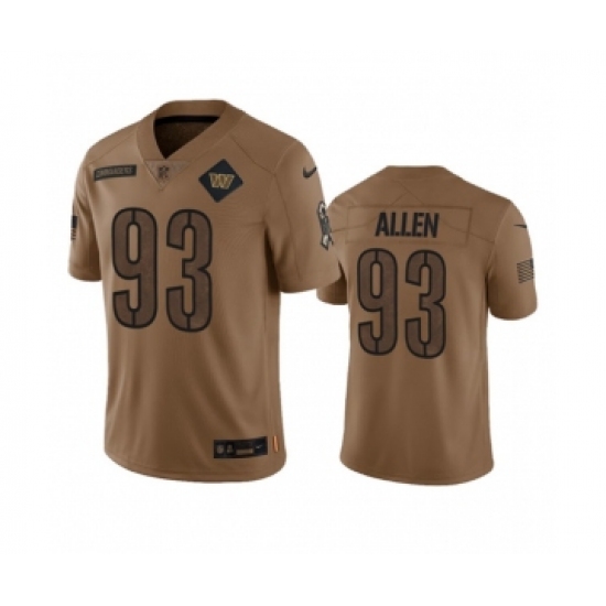 Men's Nike Washington Commanders #93 Jonathan Allen 2023 Brown Salute To Service Limited Football Stitched Jersey Men's Nike Washington Commanders #93 Jonathan Allen 2023 Brown Salute To Service Limited Football Stitched Jersey