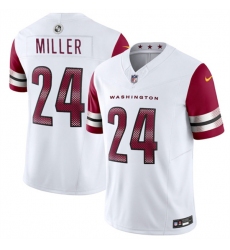 Men's Washington Commanders #24 Von Miller White 2025 F.U.S.E. Vapor Limited Football Stitched Jersey
