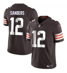 Men's Cleveland Browns #12 Shedeur Sanders Brown 2025 Vapor Limited Football Stitched Jersey