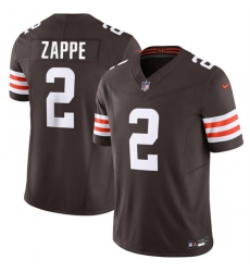 Men's Cleveland Browns #2 Bailey Zappe Brown 2024 F.U.S.E. Vapor Limited Stitched Football Jersey Men's Cleveland Browns #2 Bailey Zappe Brown 2024 F.U.S.E. Vapor Limited Stitched Football Jersey