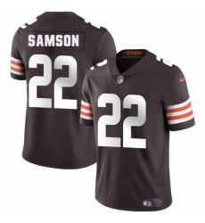 Men's Cleveland Browns #22 Samson Brown 2025 Vapor Limited Football Stitched Jersey