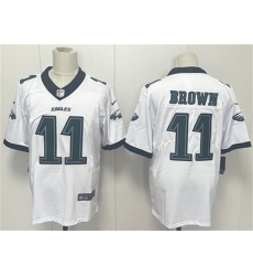 Men's Philadelphia Eagles #11 A.J. Brown White 2024 New Vapor Untouchable Limited Football Stitched Jersey