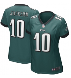 Women's Philadelphia Eagles #10 DeSean Jackson Midnight Green Nike Game Jersey