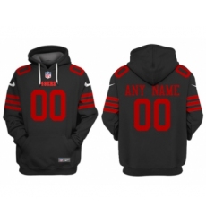 Men's San Francisco 49ers Customized Black Alternate Pullover Hoodie