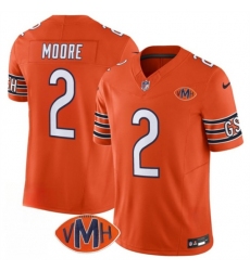 Men's Chicago Bears #2 D.J. Moore Orange 2025 F.U.S.E. With VMH Vapor Untouchable Limited Football Stitched Jersey Men's Chicago Bears #2 D.J. Moore Orange 2025 F.U.S.E. With VMH Vapor Untouchable Limited Football Stitched Jersey