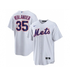Men's New York Mets #35 Justin Verlander White Stitched MLB Cool Base Nike Jersey