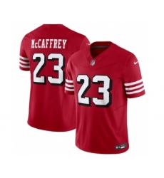 Men's Nike San Francisco 49ers #23 Christian McCaffrey New Red 2023 F.U.S.E. Vapor Untouchable Limited Stitched Football Jersey