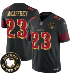 Men's San Francisco 49ers #23 Christian McCaffrey Black Rivalries 2026 F U S E Vapor Untouchabl Limited Stitched Football Jersey