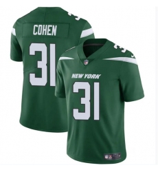 Men's New York Jets #31 Tarik Cohen Green Vapor Untouchable Limited Football Stitched Jersey Men's New York Jets #31 Tarik Cohen Green Vapor Untouchable Limited Football Stitched Jersey