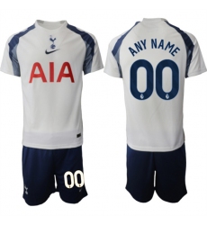 Men's Tottenham Hotspur Custom 2025-26 White Home Soccer Jersey Suit