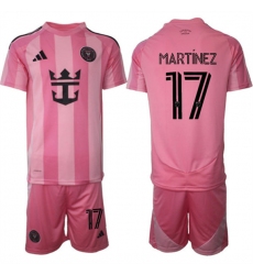 Men's Inter Miami CF #17 Josef Martínez 25-26 Pink Home Soccer Jersey Suit