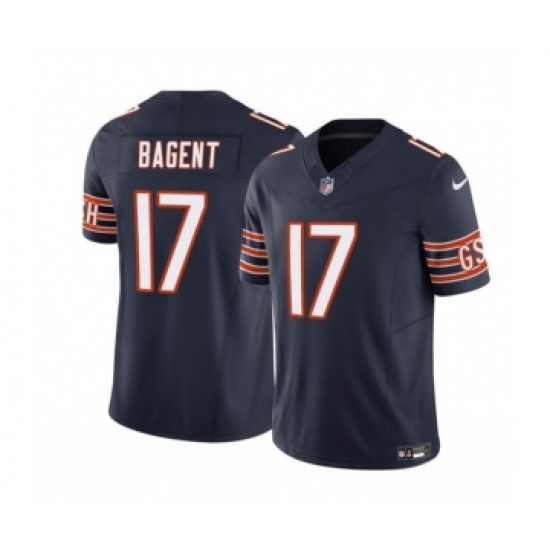 Men's Nike Chicago Bears #17 Tyson Bagent Navy 2023 F.U.S.E. Vapor Untouchable Limited Football Stitched Jersey Men's Nike Chicago Bears #17 Tyson Bagent Navy 2023 F.U.S.E. Vapor Untouchable Limited Football Stitched Jersey
