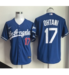 Men's Los Angeles Dodgers #17 Shohei Ohtani Royal 2026 Gold Collection Stadium Stitched Baseball Jersey
