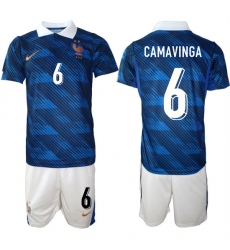 Men's France #6 CAMAVINGA National Team FIFA x World Cup 2026 Home On Field Jersey