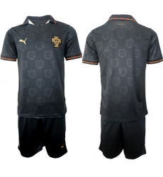 Men's Portugal Blank National Team FIFA x World Cup 2026 Away Gray On Eusebio special edition Jersey