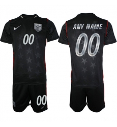 Men's United States Custom Black 2026 Away Soccer Jersey Suit