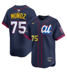 Men's American League #75 Andrés Munoz Navy 2025 All-Star Edition Limited Stitched Baseball Jersey