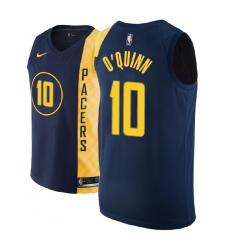 Men NBA 2018-19 Indiana Pacers #10 Kyle O Quinn City Edition Navy Jersey