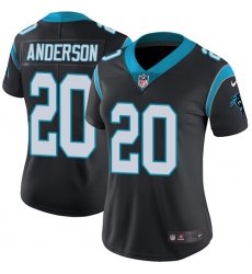 Women's Nike Carolina Panthers #20 C.J. Anderson Black Team Color Vapor Untouchable Limited Player NFL Jersey