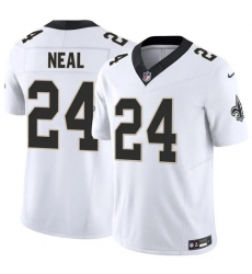 Men's New Orleans Saints #24 Devin Neal White 2025 F.U.S.E Vapor Limited Football Stitched Jersey