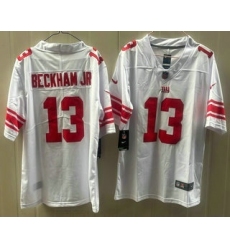 Men's New York Giants #18 J.J. McCarthy White 2026 F.U.S.E. Vapor Untouchable Limited Football Stitched Jersey