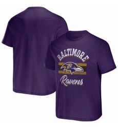 Men's Baltimore Ravens Purple X Darius Rucker Collection Stripe T Shirt