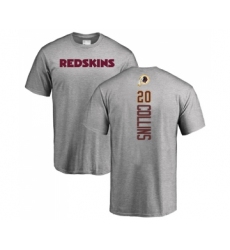 Football Washington Redskins #20 Landon Collins Ash Backer T-Shirt