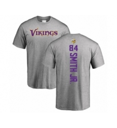 Football Minnesota Vikings #84 Irv Smith Jr. Ash Backer T-Shirt
