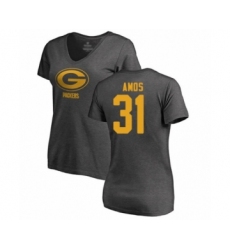 Football Women's Green Bay Packers #31 Adrian Amos Ash One Color T-Shirt