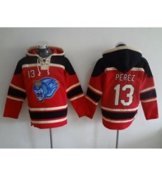 Men's Kansas City Royals #13 Salvador Perez Red MLB Baseball Hoodie