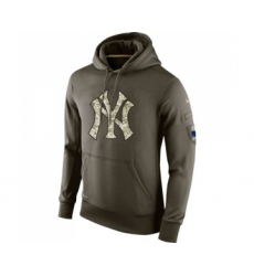 Men's New York Yankees Nike Olive Salute To Service KO Performance Hoodie
