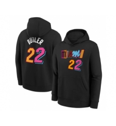 Men's Miami Heat #22 Jimmy Butler Black Pullover Hoodie