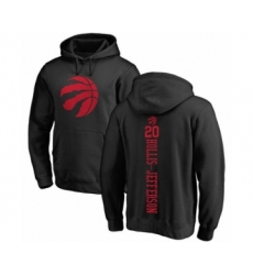 Basketball Toronto Raptors #20 Rondae Hollis-Jefferson Black One Color Backer Pullover Hoodie