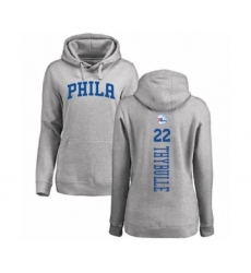 Basketball Women's Philadelphia 76ers #22 Mattise Thybulle Ash Backer Pullover Hoodie