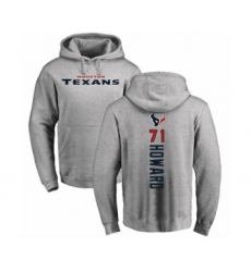 Football Houston Texans #71 Tytus Howard Ash Backer Pullover Hoodie